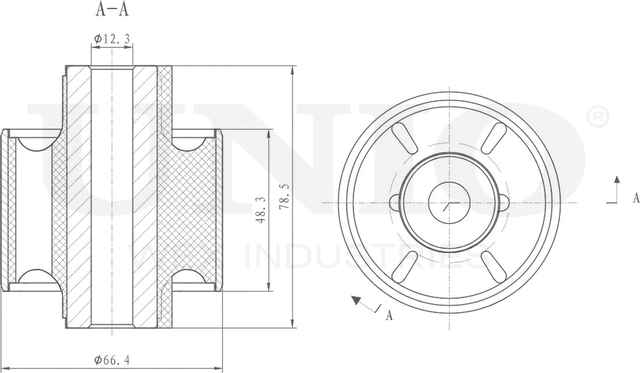 Сайлентблок балки (Unio). Артикул RMP-20573
