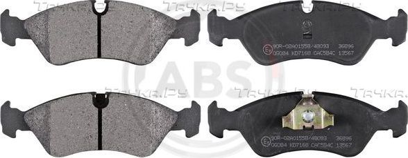 Тормозные колодки ABS. Артикул 36896