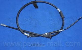 Трос ручного тормоза | лев | (Parts-Mall). Артикул PTA-096