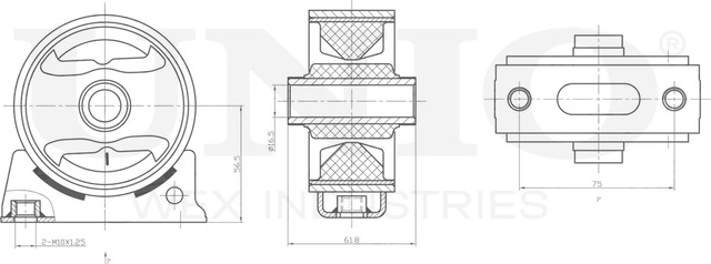 Опора двигателя (Unio). Артикул RMP-15158
