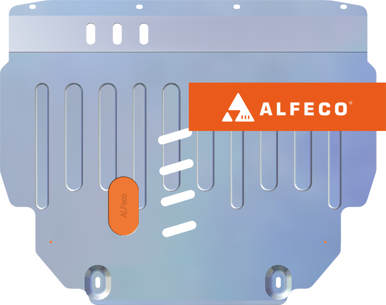 Защита алюминиевая Alfeco (4мм) для картера и КПП FAW Besturn X40 2019-2026. Артикул ALF.47.04AL4