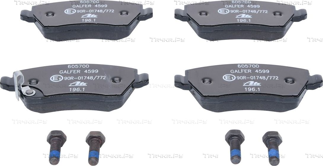 Тормозные колодки ATE передние для Opel Agila B 2008-2014. Артикул 13.0460-5700.2