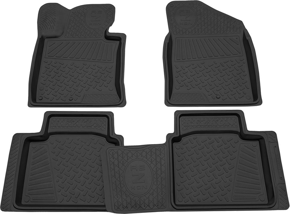 Коврики Rezkon резиновые для салона Kia Optima седан III 2012-2013. Артикул 1021015100