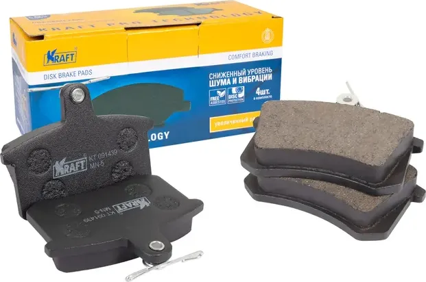 Колодки тормозные AUDI A4/A6 86- 1.6/1.8/2.0 задн. (Kraft) Kraft. Артикул KT091439