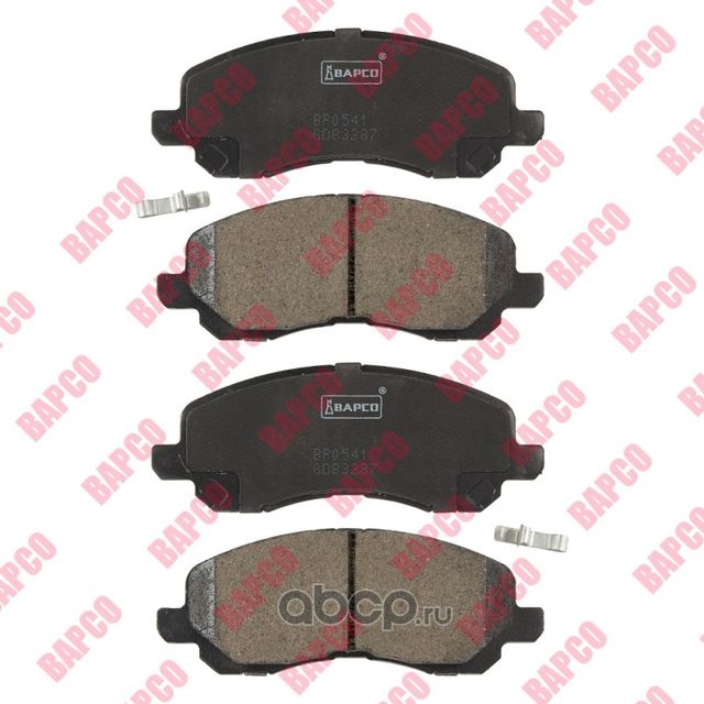 Колодки тормозные дисковые пер. MITSUBISHI GALANT 96-04, LANCER VII,VI (Bapco) Bapco. Артикул BP0541