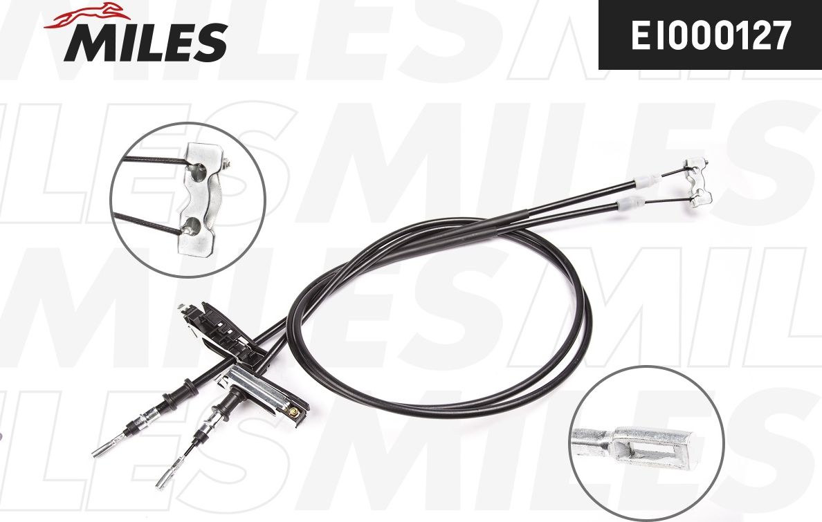 Трос ручника (тросик ручного тормоза) Miles. Артикул EI000127
