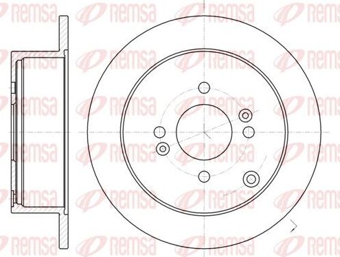 Тормозной диск Remsa. Артикул 61024.00