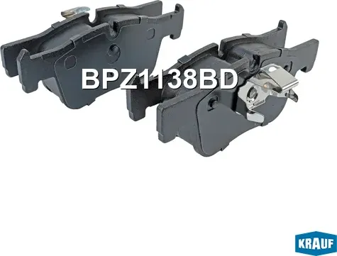 Колодки тормозные дисковые Krauf. Артикул BPZ1138BD