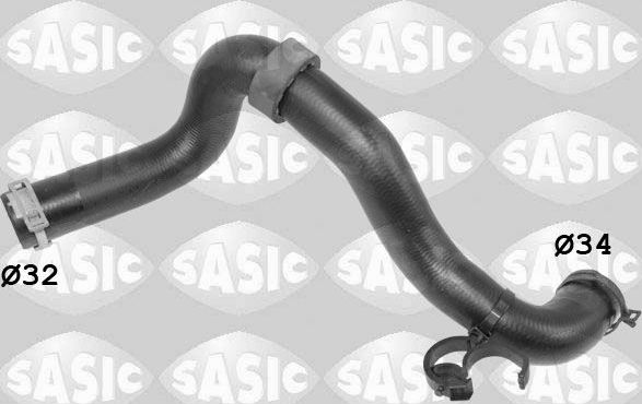 Патрубок радиатора (системы охлаждения) Sasic. Артикул 3404209