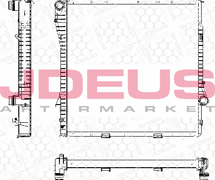 Радиатор охлаждения двигателя J. Deus. Артикул RA0050710