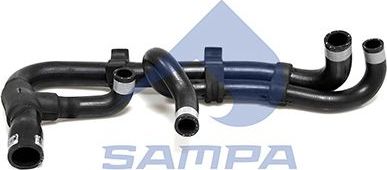 Патрубок системы охлаждения (радиатора) Sampa для Scania P 2003-2015. Артикул 040.431