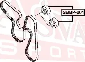 РОЛИК РЕМНЯ ПРИВОДНОГО (Asva). Артикул SBBP001