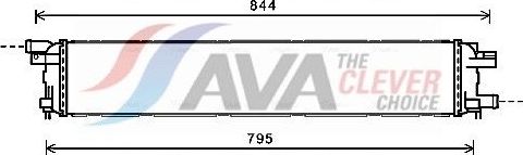 Радиатор охлаждения двигателя AVA. Артикул AI2361