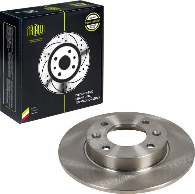 Тормозной диск Trialli задний для Citroen C2 2003-2012. Артикул DF 190508