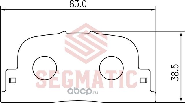 Колодки тормозные (Segmatic). Артикул SGBP2683