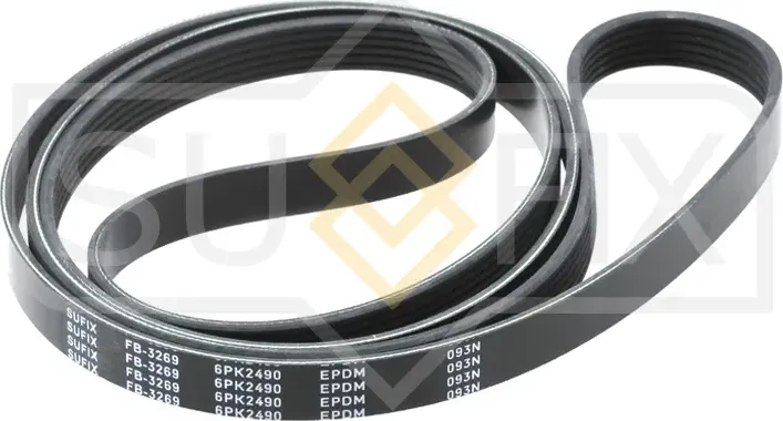 Ремень поликлиновый 6PK2490 (Sufix). Артикул FB-3269