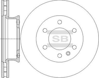 Тормозной диск Sangsin Hi-Q. Артикул SD5601