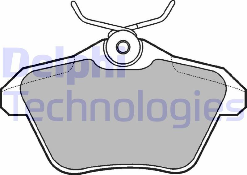 Тормозные колодки Delphi (Low-Metallic). Артикул LP1018