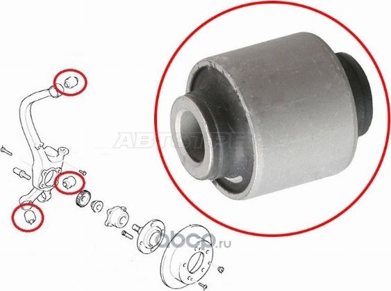 Сайлентблок задней цапфы HYUNDAI XGXG25XG30XG30 (SAT). Артикул ST551181H000