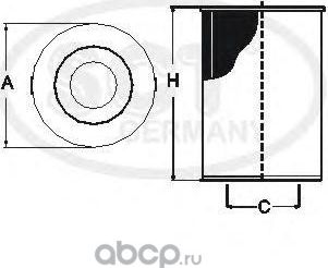 Масляный фильтр SCT-Germany. Артикул SH 4066 P