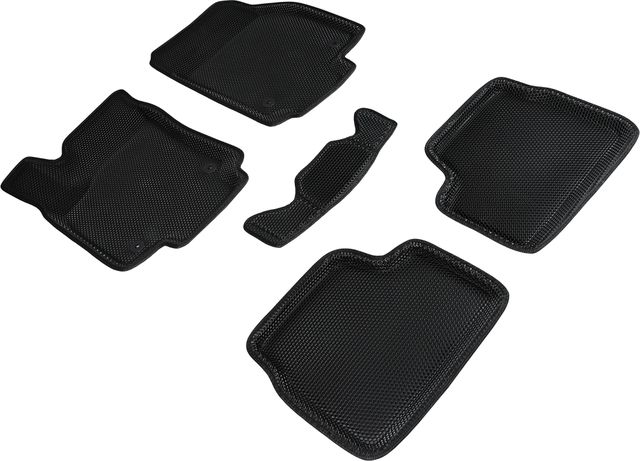 Коврики Seintex 3D EVA Соты для салона Opel Astra H седан 2004-2015 ЧЕРНЫЕ. Артикул 95426