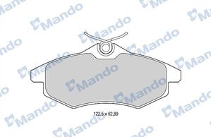 Тормозные колодки Mando передние для Citroen C3 II 2009-2016. Артикул MBF015170