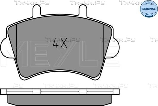 Тормозные колодки Meyle Original передние для Nissan Interstar 2002-2026. Артикул 025 236 1318