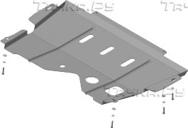 Защита Мотодор усиленная для картера и КПП Renault Sandero I 2008-2026. Артикул 61706