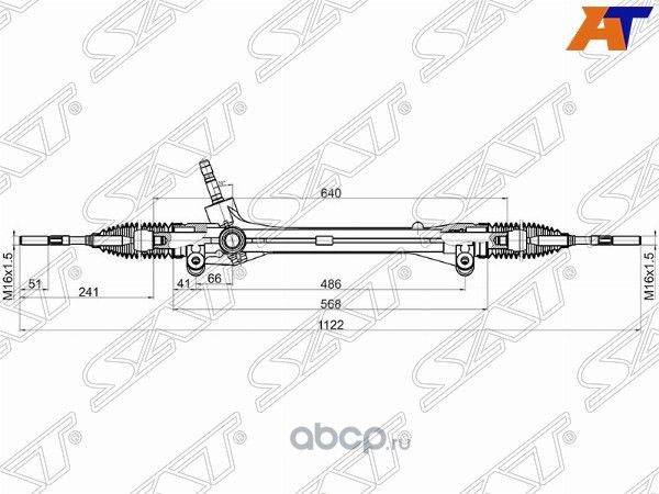 РЕЙКА РУЛЕВАЯ LEXUS RX270350450H 08- LHD ST-4551 (SAT). Артикул ST4551048040