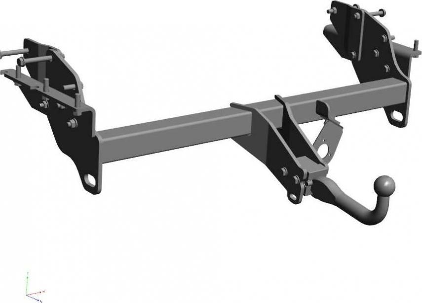 Фаркоп Baltex для Mitsubishi Pajero IV 3/5-дв. 2008-2026. Быстросъемный крюк. Артикул 14206132