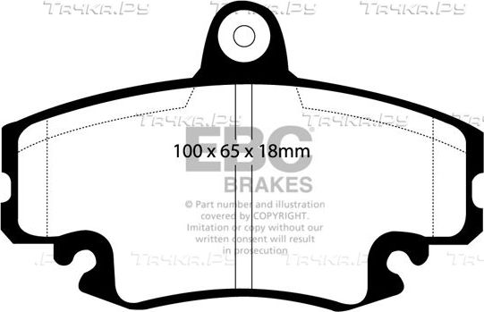 Тормозные колодки EBC Brakes передние для Renault Symbol ll 2008-2012. Артикул DP959