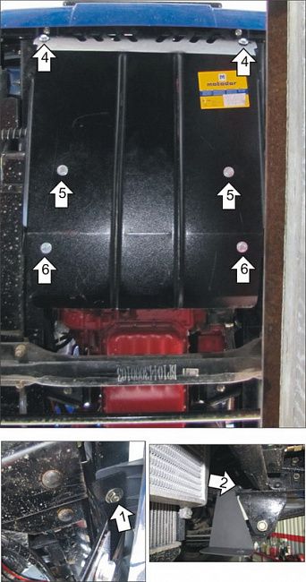 Защита Мотодор для радиатора BAW Fenix 1044 2011-2026. Артикул 25704