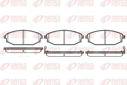 Тормозные колодки Remsa передние для Hyundai Galloper I 1991-1998. Артикул 0734.02