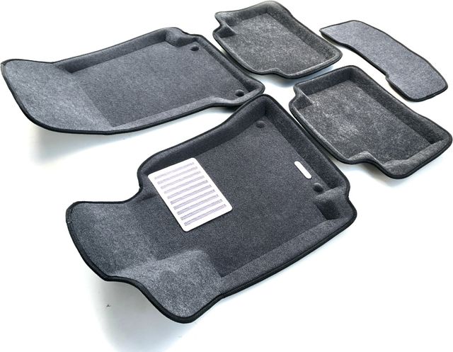 Коврики текстильные Euromat 3D Lux для салона Mercedes-Benz CLS-Класс C257 2018-2026 Темно-серые. Артикул EM3D-003519G