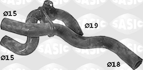 Патрубок радиатора (системы охлаждения) Sasic. Артикул SWH4189
