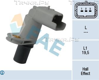 Датчик положения распредвала FAE для Peugeot 207 I 2006-2013. Артикул 79307