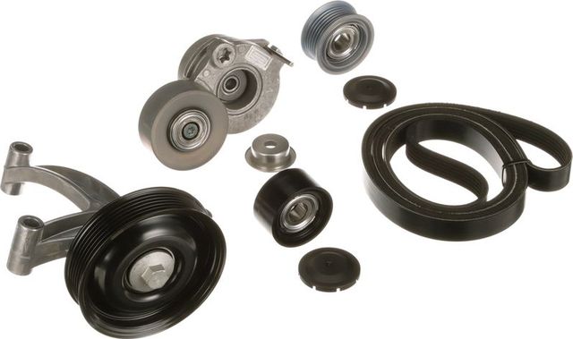 Приводной ремень поликлиновой с роликами (комплект) Gates Micro-V® для Volkswagen Amarok I 2016-2026. Артикул K026PK2573