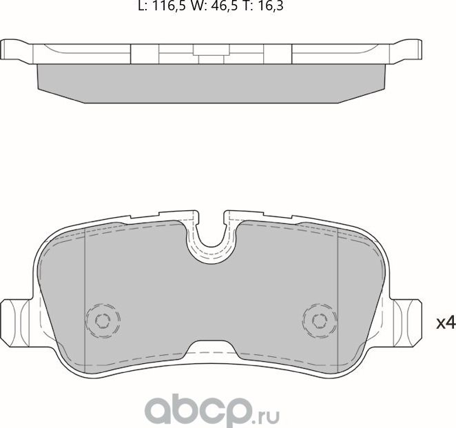 Колодки торм. диск. задн. (Avantech). Артикул AV162