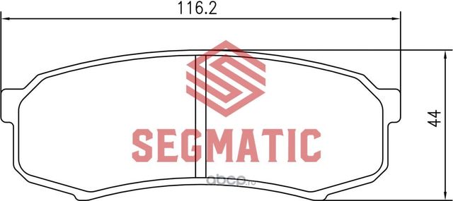 SGBP2563 Колодка торм диск зад Toyota Land Cruiser Prado 3.0 2009-, Land Cruiser (Segmatic) Segmatic. Артикул SGBP2563