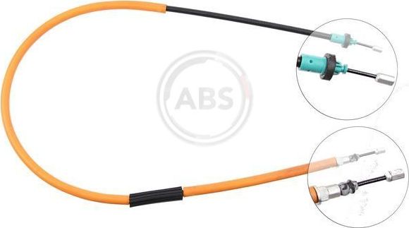 Трос ручника (тросик ручного тормоза) ABS задний левый для Renault Modus I 2004-2012. Артикул K19687