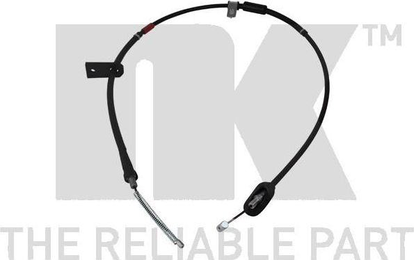 Трос ручника (тросик ручного тормоза) NK. Артикул 905239