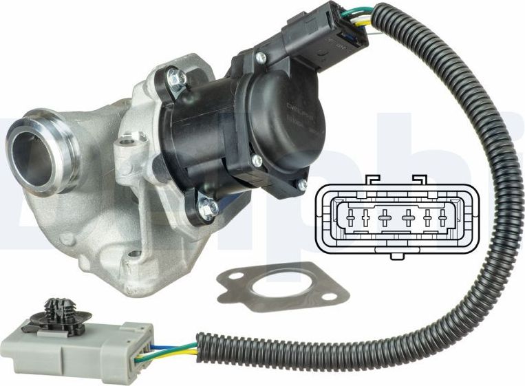 Клапан EGR (рециркуляции выхлопных газов) Delphi. Артикул EG10434-12B1