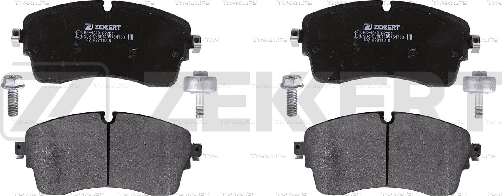 Тормозные колодки Zekkert передние для Land Rover Defender II 2019-2026. Артикул BS-1240