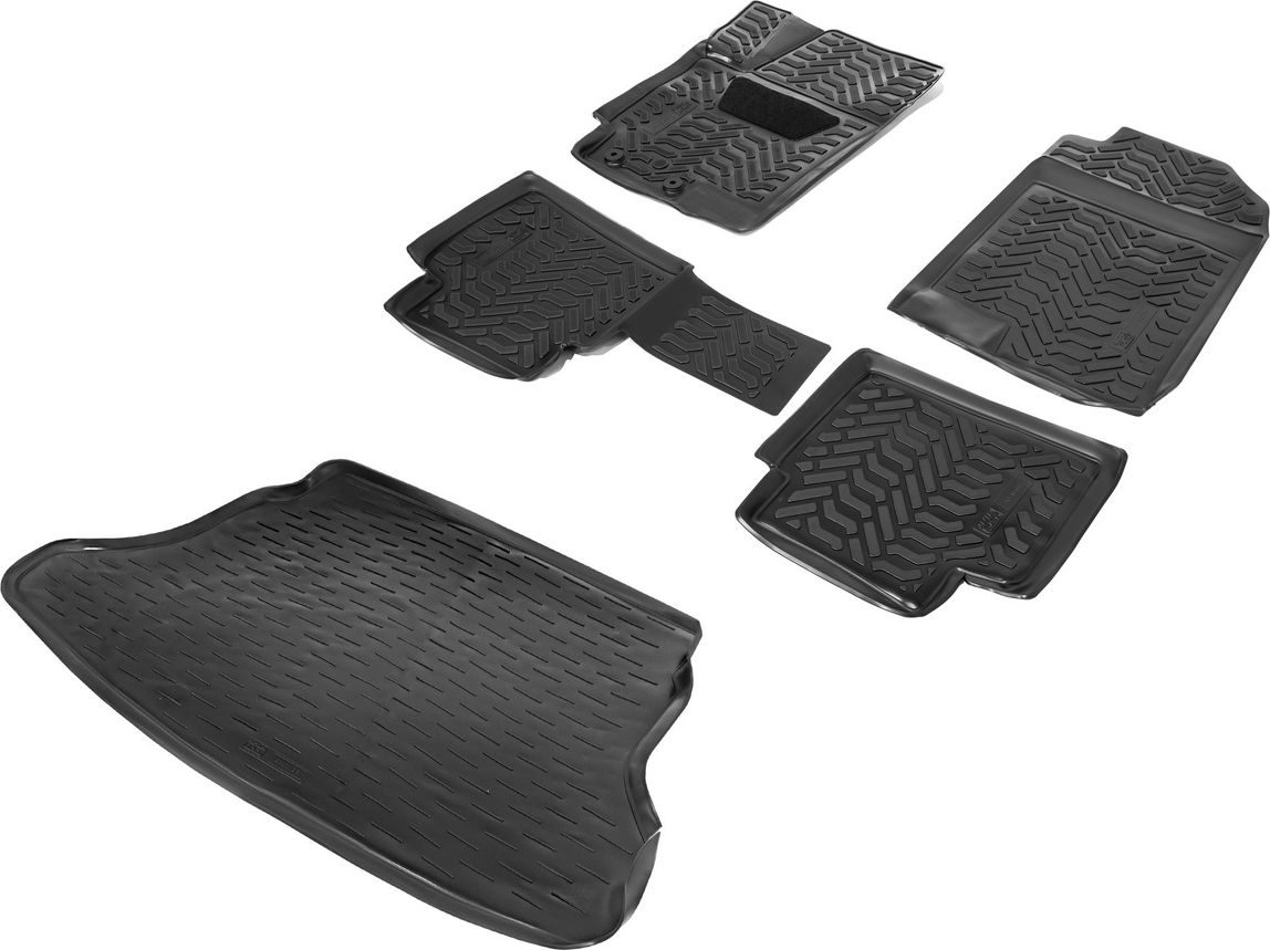 Коврики AutoFlex для салона и багажника Kia Rio IV седан 2017-2020 2020-2026. Артикул K9230105-6