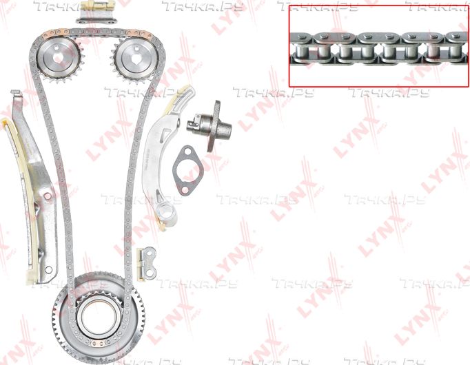 Цепь ГРМ LYNXauto для Mitsubishi Pajero III 2000-2006. Артикул TK-0023