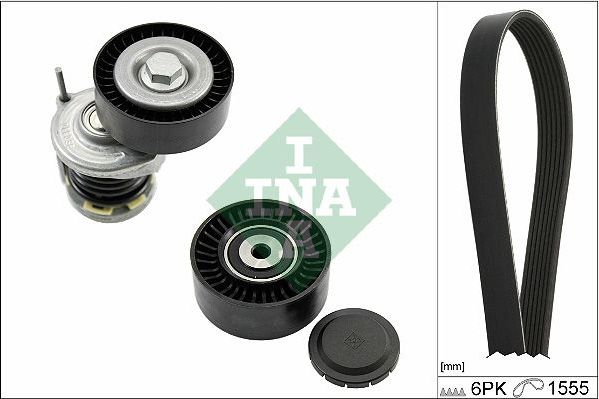 Приводной ремень поликлиновой с роликами (комплект) Ina. Артикул 529 0535 10