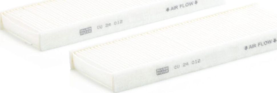 Салонный фильтр Mann-Filter. Артикул CU 24 012-2