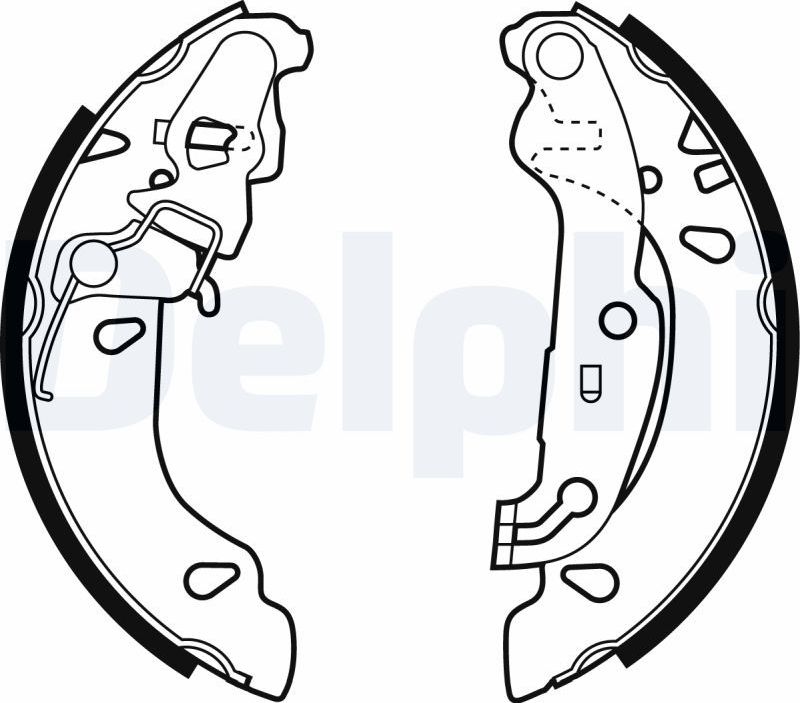 Тормозные колодки Delphi. Артикул LS1926