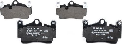 Тормозные колодки Bosch. Артикул 0 986 424 741