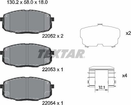 Тормозные колодки Textar Q+. Артикул 2205201